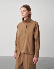 yüksek yaka gömlek sweatshirt camel 4