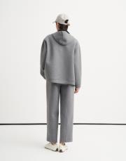 puf scuba fermuarlı sweatshirt gri 4
