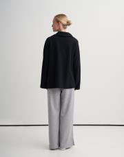 yüksek yaka interlok sweatshirt lacivert 2