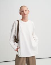 %100 koton basic tshirt ekru