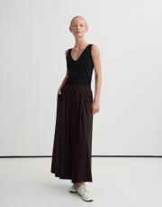 bol kesim rayon pantolon kahverengi 2