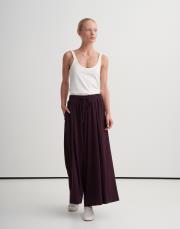 bol kesim rayon pantolon koyu mürdüm 2