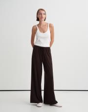 basic rayon pantolon kahverengi 2