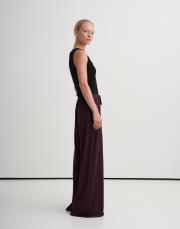 basic rayon pantolon koyu mürdüm 3