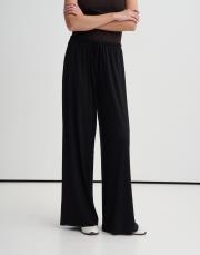 basic rayon pantolon siyah 3