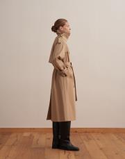 klasik koton trençkot camel 4