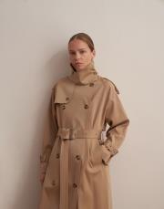 klasik koton trençkot camel 7