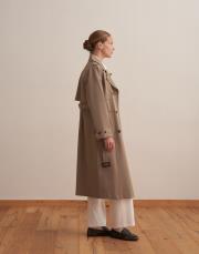 vatkalı koton trençkot açık haki 3