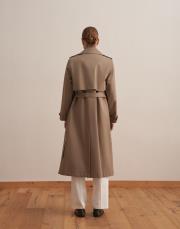 vatkalı koton trençkot açık haki 4