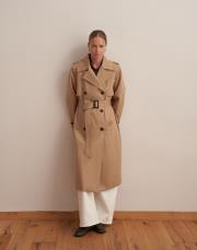 vatkalı koton trençkot camel 4