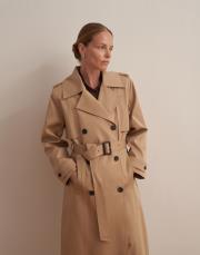 vatkalı koton trençkot camel 5