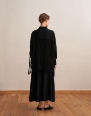 saçak detaylı gömlek siyah 2