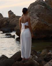 keten anvelop pantolon ekru 5